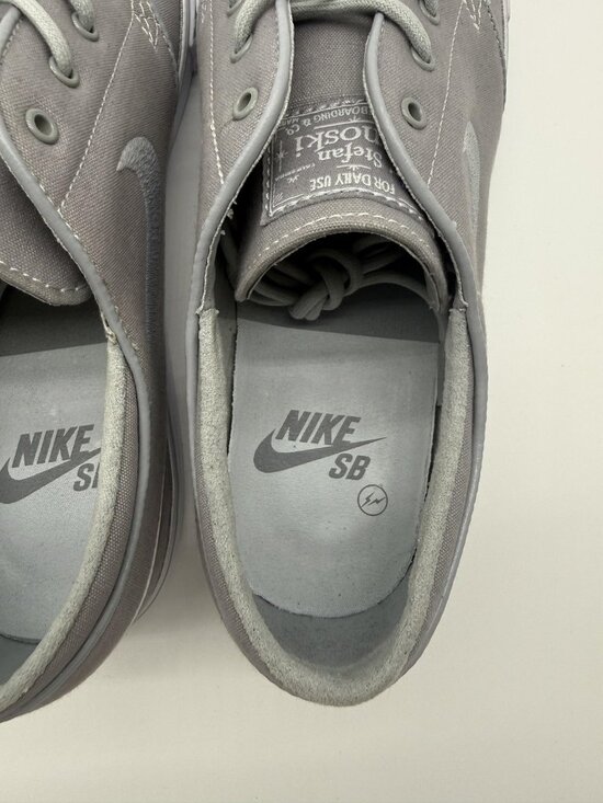 New Nike SB Stefan Janoski X Fragment Shoes Mens Size 9 Gray Skate 628892 010